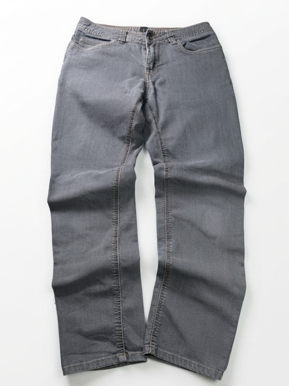 prAna Women Casual Slim Leg Jeans Gray Size 30 Regular